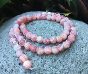 red agate 6mm beads