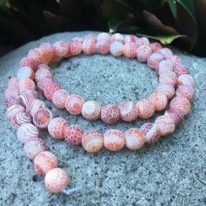 red agate 6mm beads
