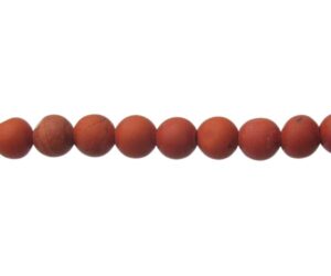 red poppy jasper 4mm round beads