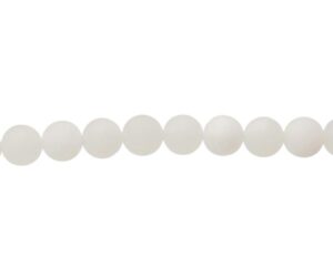 10mm matte chalcedony beads