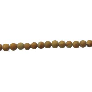 matte wood jasper 4mm round beads