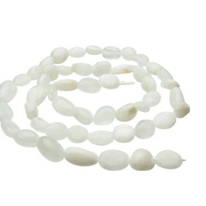 Moonstone pebble gemstone beads