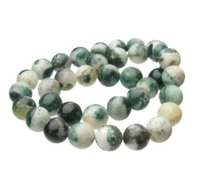moss agate 10mm round beads