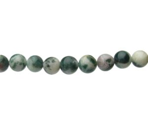 moss agate 10mm round beads