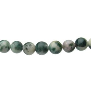 moss agate 10mm round beads