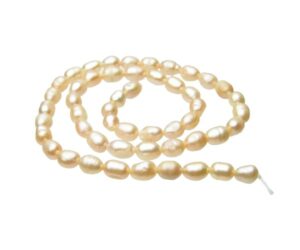 peachy lilac small nugget freshwater pearls