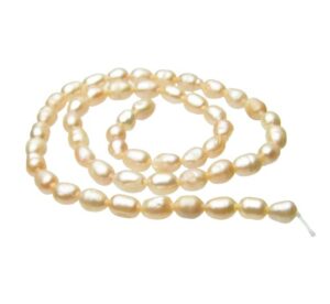 peachy lilac small nugget freshwater pearls