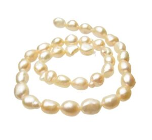 peach nugget natural freshwater pearls
