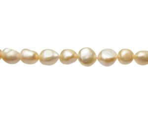 peach large nugget freshwater pearls