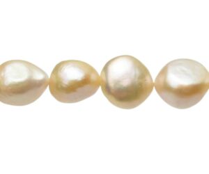 peach large nugget freshwater pearls