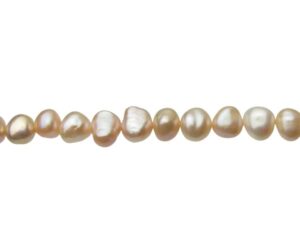 peach nugget freshwater pearls