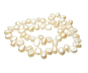 pale peach top drilled freshwater pearls