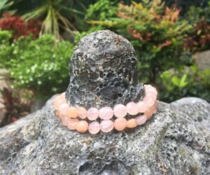 pink aventurine pebble gemstone beads