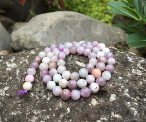 pink tourmaline gemstone round beads 6mm