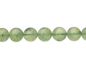 Prehnite gemstone beads 10mm round