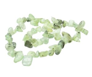 prehnite top drilled nugget beads