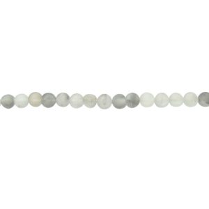 matte cloud quartz 4mm round beads