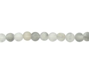 matte cloud quartz 4mm round beads