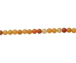red aventurine 4mm round beads