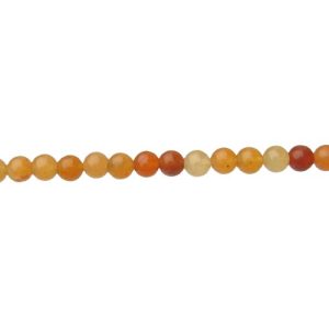 red aventurine 4mm round beads