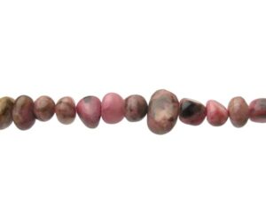 rhodonite gemstone nugget beads