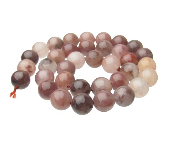 strawberry quartz 10mm round gemstone beads