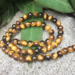 a grade tiger's eye 6mm round beads