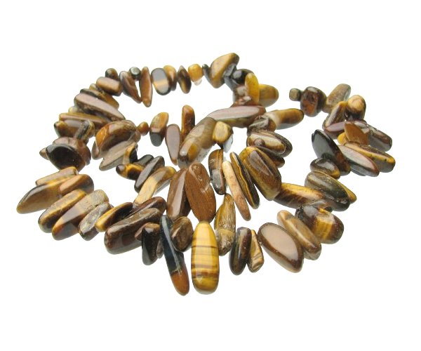 tiger eye gemstone top drilled nugget beads