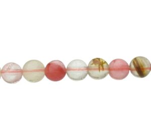 watermelon quartz 6mm gemstone round beads