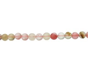 watermelon quartz 6mm gemstone round beads