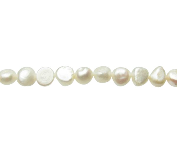 White Nugget Freshwater Pearls 7-10mm [strand] - My Beads