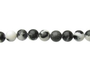 zebra jasper 10mm round beads