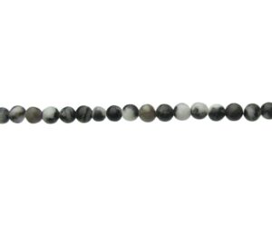 zebra jasper 4mm round gemstone beads