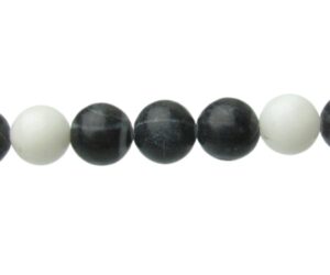zebra jasper 8mm round gemstone beads