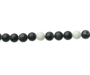 zebra jasper 8mm round gemstone beads