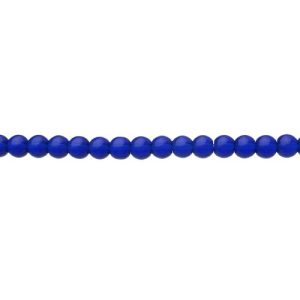 royal blue glass beads 4mm