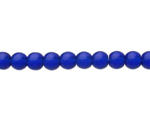 royal blue glass beads 4mm