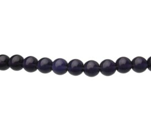 deep purple glass round beads 10mm