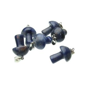 sodalite mushroom pendant