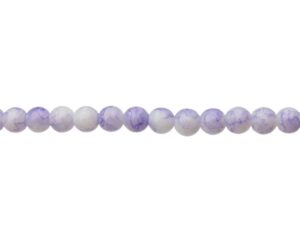 light purple marble glass beads 8mm