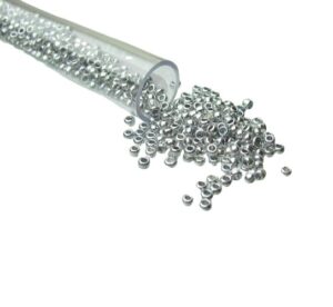 platinum seed beads size 11