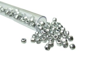 platinum seed beads 6/0