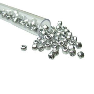 platinum seed beads 6/0