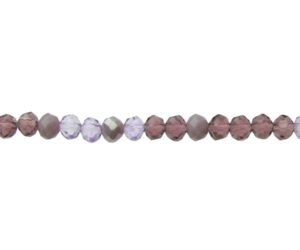 purple mix crystal beads