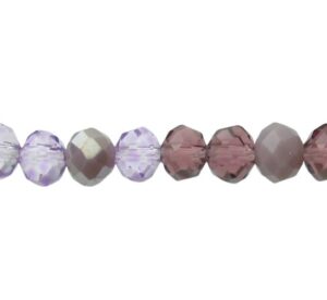 purple mix crystal beads