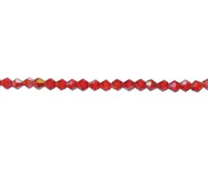 red crystal bicone 4mm beads