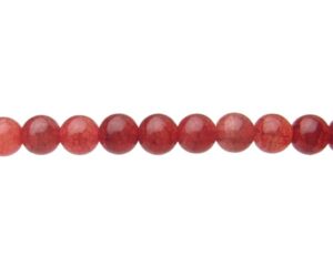 ruby crackle glass 10mm beads