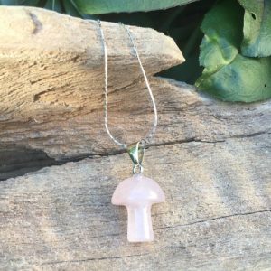 rose quartz mushroom