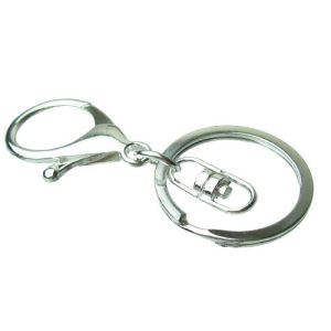 silver large keyring