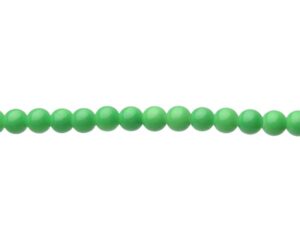 solid green glass beads 8mm